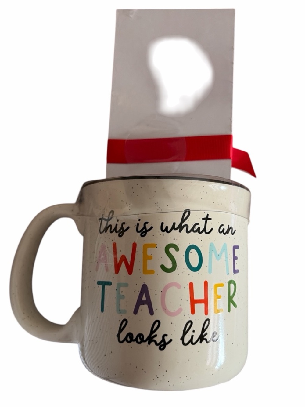 "This Is What An Awesome Teacher Looks Like” Mug Gift Set with Notepad and Pen - Picture 2 of 3